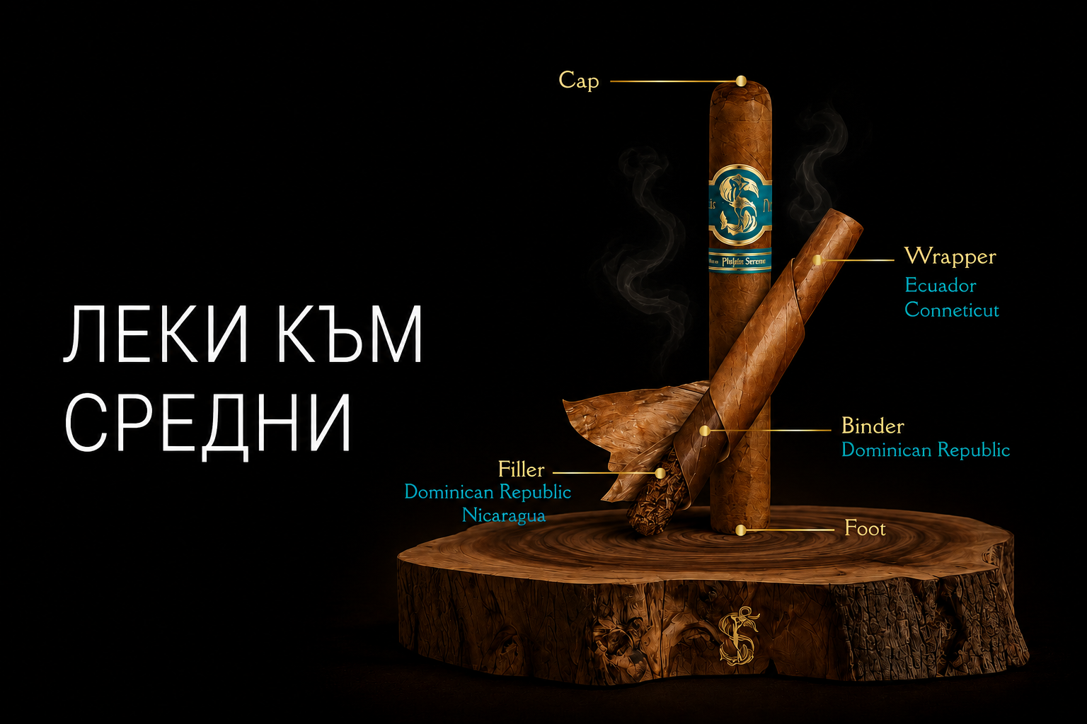 леки към средни пури Aficionado